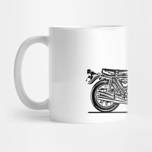 CB750 Motorcycle Sketch Art Mug